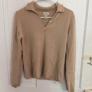 Neiman Marcus nude Cashmere sweater